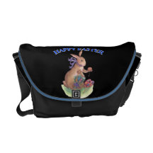 Happy easter bunny Rickshaw Messenger Bag