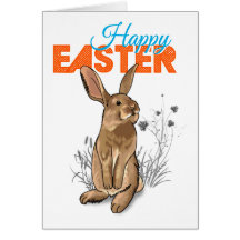 Happy Easter Bunny Tarjetón