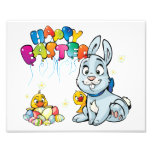 Happy Easter Cartoon Photographic Print