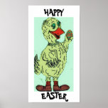 HAPPY  EASTER, EASTER DUCK poster