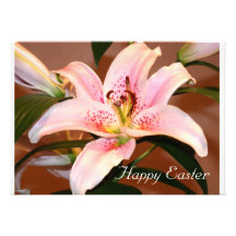 Happy Easter - Easter Lilly Custom Invites