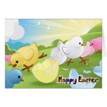 Happy Easter - Staring at the sky Greeting Card