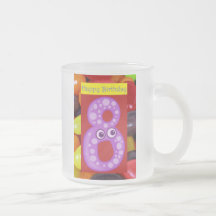 Happy eighth birthday 8th birthday turning eight 8 coffee mug
