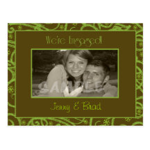 Happy engagement post card