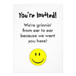 Happy Face Invitation