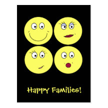 Happy Families! Postcard