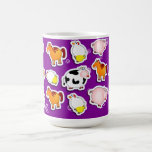 Happy farm background, mug