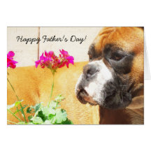 Happy Father's Day boxer greeting card