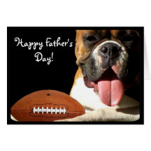Happy Father's Day boxer greeting card