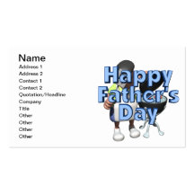 Happy Fathers Day Business Card Template