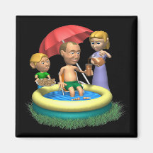 Happy Fathers Day Fridge Magnet
