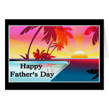 Happy Father's day  Tropical Cards