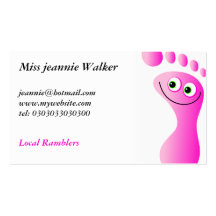 Happy Feet Business Cards