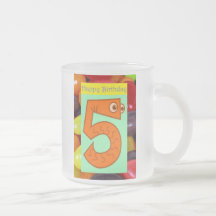 Happy fifth birthday 5th birthday turning five 5 mug