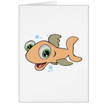 Happy Fish Greeting Cards