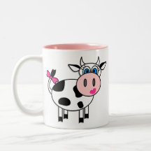 Happy Girl Cow Coffee Mug