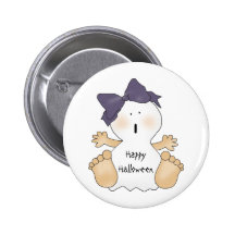 Happy Halloween Baby Girl Fun Pin Button