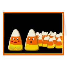 Happy Halloween Candy Corn Greeting Cards