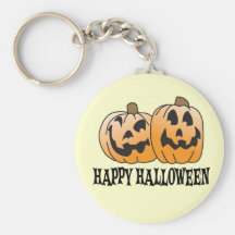 Happy Halloween Jack-O-Lantern Keychain