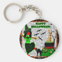 Happy Halloween Joyful Design Key Chains