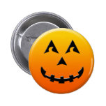 Happy Halloween pumpkin face Buttons