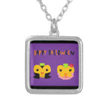 Happy Halloween Pumpkins Pendant