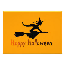 Happy Halloween Witch Invitation