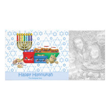 Happy Hannukah Personalized Photo Card