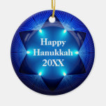 Happy Hanukkah Add Any Name 20XX Ornament
