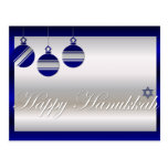 Happy Hanukkah Bulbs Holiday Postcards