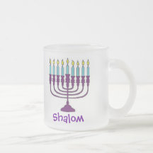 Happy Hanukkah Shalom Mugs