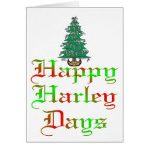 happy harley days greeting card