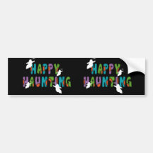 Happy Haunting Bumper Sticker