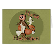 Happy Haunting Greeting Card