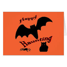 Happy Haunting Halloween Card