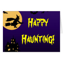 Happy Haunting Halloween Greeting Card
