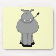 Happy Hippo Mouse Pads