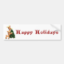 Happy Holiday Bumper Sticker