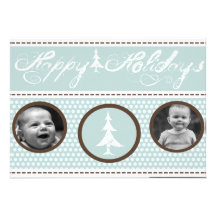 happy holiday icy winter christmas greeting personalized announcements