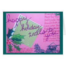 Happy Holiday Trails to you Cards