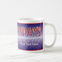 Happy Holidays on Ice Coffee Mug
