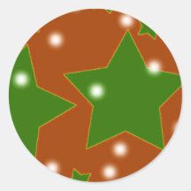 HAPPY HOLIDAYS ROUND STICKERS