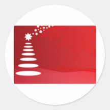 HAPPY HOLIDAYS ROUND STICKERS