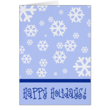 Happy Holidays Snowflake Card