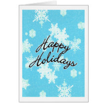 Happy Holidays-snowflakes Card