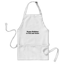 happy holidays to you and yours apron