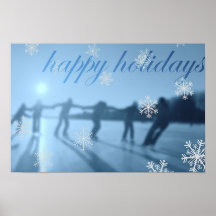 Happy Holidays Winter Season Print