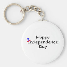 Happy Independence Day July 4 Key Chains
