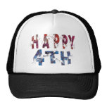 happy independence day trucker hat