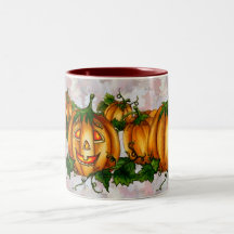 HAPPY JACK PUMPKIN PATCH by SHARON SHARPE Coffee Mugs